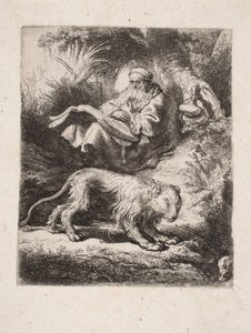 Olvasó Szent Jeromos alkotó: Rembrandt van Rijn