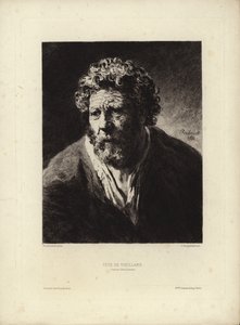 Tete de Viellard, Rembrandt Harmenszoon van Rijn. Metszett: Jules Jacquemart, 1877 alkotó: Rembrandt van Rijn