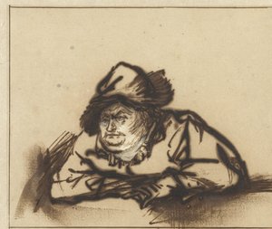A színész Willem Bartholsz Ruyter, mint paraszt Willem Bartholsz Ruyter színész, mint paraszt alkotó: Rembrandt van Rijn