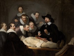 Dr. Nicolaes Tulp anatómiai leckéje alkotó: Rembrandt van Rijn
