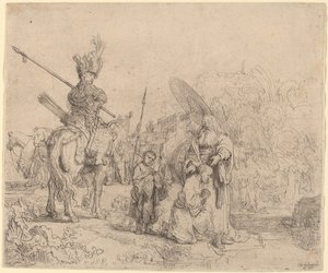Az eunuch keresztsége alkotó: Rembrandt van Rijn