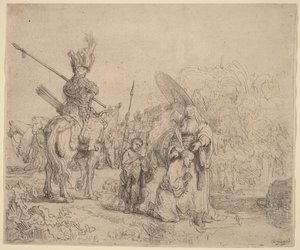 Az eunuch megkeresztelése alkotó: Rembrandt van Rijn