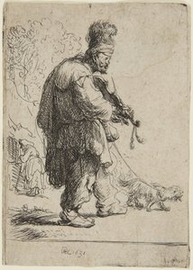 A vak hegedűs alkotó: Rembrandt van Rijn