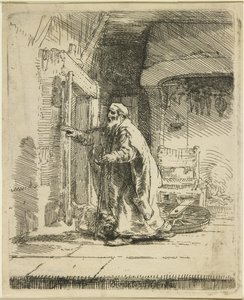 Tóbit vaksága, 1651 alkotó: Rembrandt van Rijn