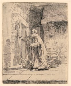 Tobit vaksága: A nagyobb tányér alkotó: Rembrandt van Rijn
