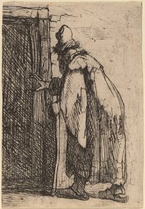 Tobit vaksága: vázlat alkotó: Rembrandt van Rijn