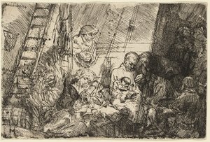 A körülmetélés az istállóban alkotó: Rembrandt van Rijn