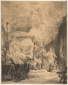 A Szűz halála, 1639. alkotó: Rembrandt van Rijn