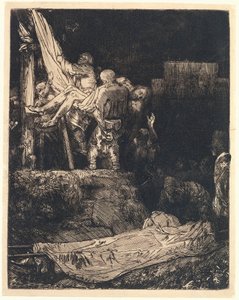 A keresztről való leszállás fáklyafénynél Leszállás a keresztről fáklyafényben alkotó: Rembrandt van Rijn