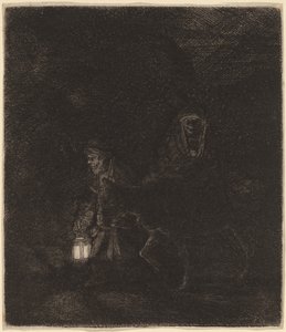 Repülés Egyiptomba alkotó: Rembrandt van Rijn