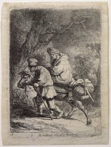 Repülés Egyiptomba alkotó: Rembrandt van Rijn