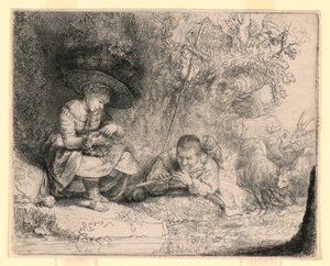 A fuvolajátékos alkotó: Rembrandt van Rijn