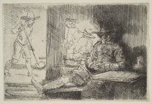 A golfjátékos, 1654. alkotó: Rembrandt van Rijn