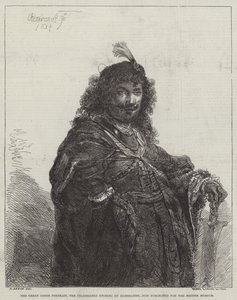 A nagy szablyaportré, az ünnepelt rézkarc alkotó: Rembrandt van Rijn