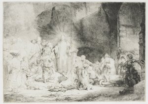 A száz guldenes metszet alkotó: Rembrandt van Rijn