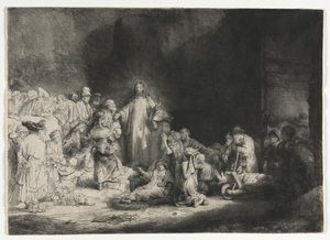 A száz guldenes nyomat c. 1649. alkotó: Rembrandt van Rijn