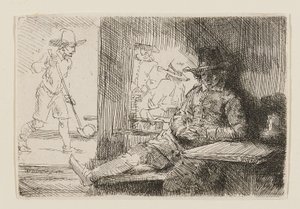 A Kolf-lejátszó alkotó: Rembrandt van Rijn