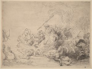 A nagy oroszlánvadászat alkotó: Rembrandt van Rijn