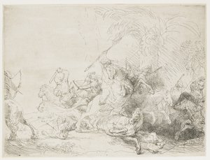 A nagy oroszlánvadászat, 1641 alkotó: Rembrandt van Rijn