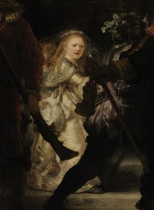 Az éjszakai őrség részlete, 1642 alkotó: Rembrandt van Rijn