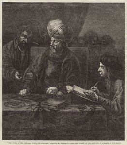 A Szőlőbirtok tulajdonosa fizeti a munkásait alkotó: Rembrandt van Rijn
