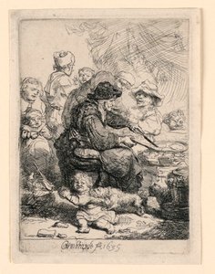 A palacsinta nő alkotó: Rembrandt van Rijn
