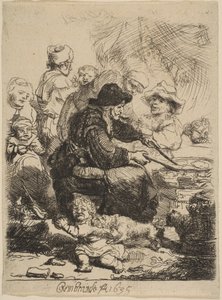 A palacsinta nő, 1635. alkotó: Rembrandt van Rijn