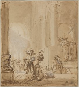 A vámszedő és a farizeus példázata alkotó: Rembrandt van Rijn