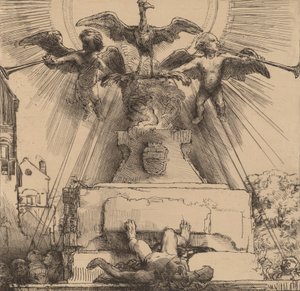 A Főnix vagy a Megdöntött szobor, 1658. alkotó: Rembrandt van Rijn
