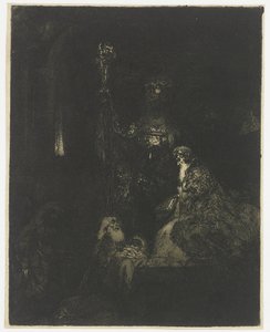 Bemutató a templomban A bemutató a templomban sötét módon alkotó: Rembrandt van Rijn