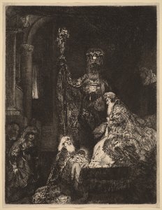 A templomi bemutatás a sötét módszer szerint alkotó: Rembrandt van Rijn