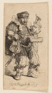 A Quacksalver alkotó: Rembrandt van Rijn