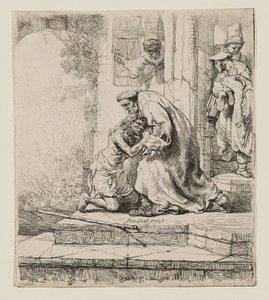 A tékozló fiú visszatérése alkotó: Rembrandt van Rijn