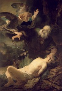 Ábrahám áldozata, 1635 alkotó: Rembrandt van Rijn