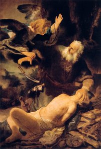Izsák feláldozása, 1635 alkotó: Rembrandt van Rijn