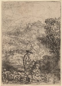 A Pásztor és családja alkotó: Rembrandt van Rijn