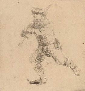 A korcsolyázó c. 1639. alkotó: Rembrandt van Rijn