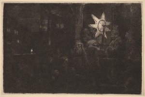 A királyok csillaga: egy éjszakai darab alkotó: Rembrandt van Rijn