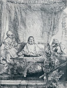 Vacsora Emmausban, 1654, 1903 alkotó: Rembrandt van Rijn