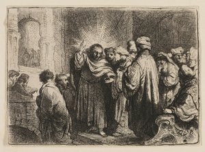A Tribute Money alkotó: Rembrandt van Rijn