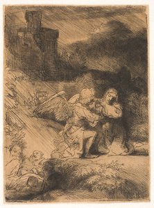 A gyötrelem a kertben alkotó: Rembrandt van Rijn