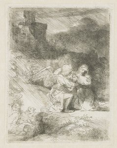 A gyötrelem a kertben alkotó: Rembrandt van Rijn