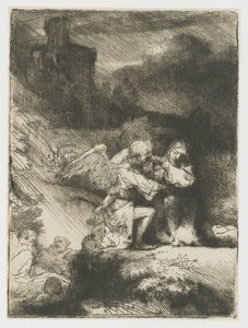 A gyötrelem a kertben alkotó: Rembrandt van Rijn