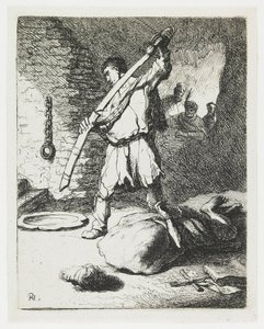 Keresztelő Szent János lefejezése alkotó: Rembrandt van Rijn