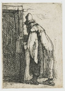Tobit vaksága: vázlat alkotó: Rembrandt van Rijn