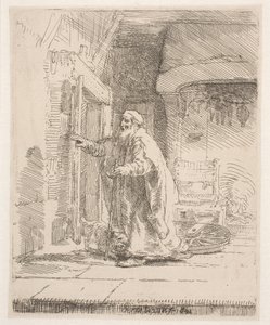 Tobit vaksága: a nagyobb méretű táblakép alkotó: Rembrandt van Rijn