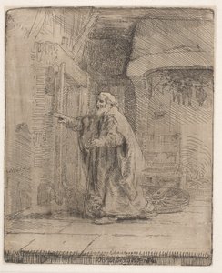 Tobit vaksága: a nagyobb méretű táblakép alkotó: Rembrandt van Rijn