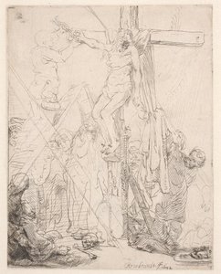 A keresztről való levétel: vázlat alkotó: Rembrandt van Rijn