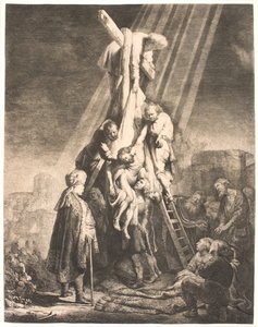 Leszállás a keresztről: második lemez alkotó: Rembrandt van Rijn