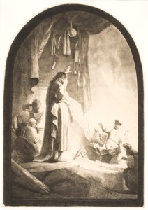 Lázár feltámasztása: a nagyobb táblakép alkotó: Rembrandt van Rijn
